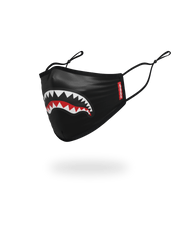 ADULT SHARK LOGO (BLACK) FORM-FITTING FACE MASK