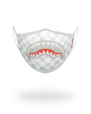 SHARKS IN PARIS (WHITE) FORM-FITTING MASK