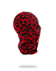 RED LEOPARD GOLD SHARK MOUTH SKI MASK