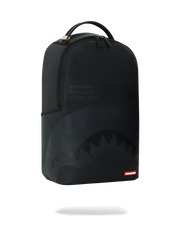 SHARK CENTRAL (BLK ON BLK) BACKPACK (DLXV)