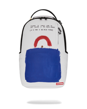 KEITH HARING BIG BLUE PURSE ART BACKPACK