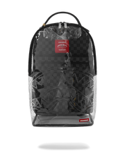 CLEAR DLX BACKPACK - CHECKED OUT (GRAY BLK CHECK)
