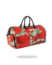 MONEY CAMO (RED) DUFFLE