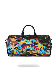 SLICED AND DICED CAMO DUFFLE