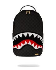 LIGHTS OUT SHARKS IN PARIS CHENILLE SHARK BACKPACK