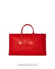 JAMES FIRST CLASS RUBY RED PYRAMID LARGE DUFFLE